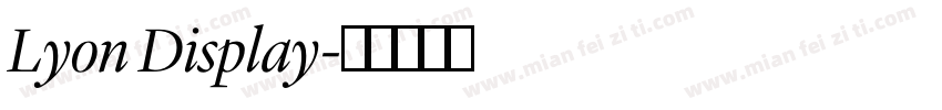 Lyon Display字体转换